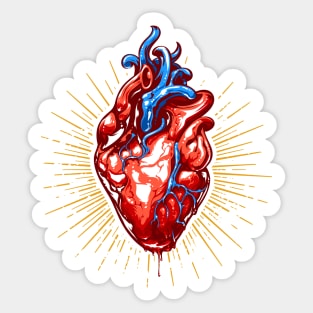 My real heart Sticker